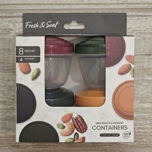 Mini Snack & Dessert Containers - Multicolor (Set of 4)